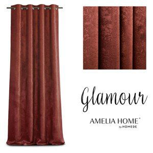 Závěs AmeliaHome Glamour Nyx bordó, velikost 140x250