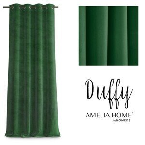 Závěs AmeliaHome Duffy lahvově zelený, velikost 140x250