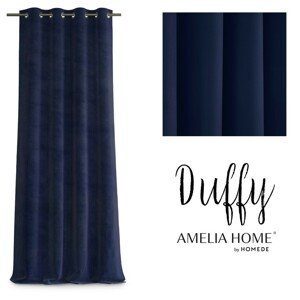 Závěs AmeliaHome Duffy tmavě modrý, velikost 140x250