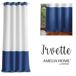 Záclona AmeliaHome Irvette II modrá, velikost 140x270