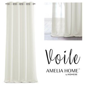 Záclona AmeliaHome Voile II krémová, velikost 140x270