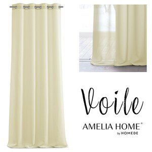 Záclona AmeliaHome Voile II ecru, velikost 140x270