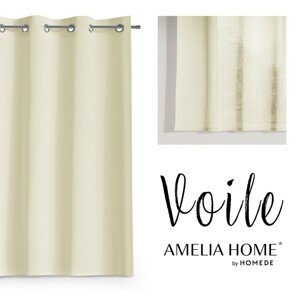 Záclona AmeliaHome Voile IV ecru, velikost 300x160