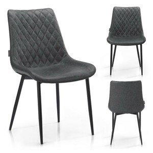 HOMEDE Designová židle Sharonti šedá, velikost 51,5x53,5x85