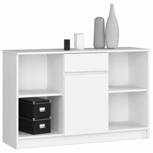 Ak furniture Komoda B-17 120 cm bílá