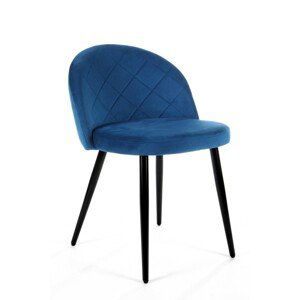 Avord Sada 4 čalouněných židlí SJ.077 modrá