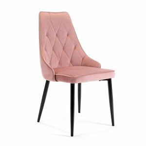 Avord Sada 4 čalouněných židlí SJ.054 růžová