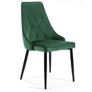 Ak furniture Sada 4  čalouněných židlí SJ.054 zelená