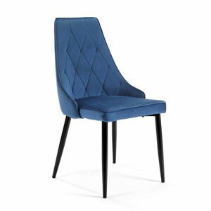 Ak furniture Sada 4 čalouněných židlí SJ.054 modrá
