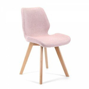 Avord Sada 4 čalouněných židlí SJ.0159 růžová