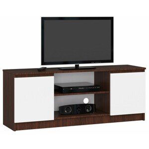 Ak furniture TV stolek Beron 140 cm venge/bílý