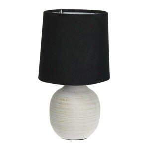 DekorStyle Stolní lampa Nell 25 cm bílo-černá