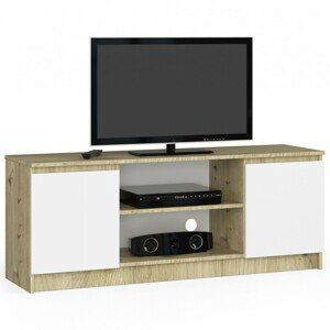 Avord TV stolek Beron 140 cm dub artisan/bílý