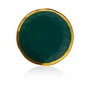 DekorStyle Keramický talíř Lissa 20 cm zelený