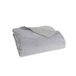 Faro Oboustranný přehoz na postel Beddo 005 - 170x210 cm platina/stříbrný