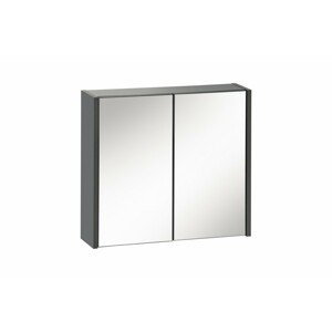 Comad Závěsná koupelnová skříňka se zrcadlem Ibiza 840 2D antracit