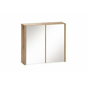 Comad Závěsná koupelnová skříňka se zrcadlem Ibiza 840 2D dub votan