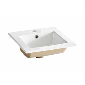 Comad Keramické zápustné umyvadlo Square 42 cm bílé