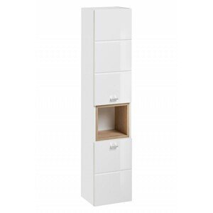 Comad Koupelnová závěsná skříňka vysoká Finka 800 2D bílá