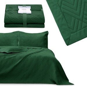 Přehoz na postel AmeliaHome Ophelia lahvově zelený, velikost 170x210