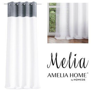 Záclona AmeliaHome Melia bílá, velikost 140x250