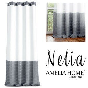 Záclona AmeliaHome Nelia bílá, velikost 140x250