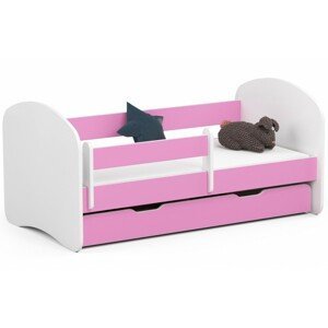 Akord Dětská postel SMILE 140x70 cm růžová