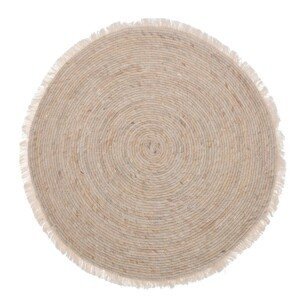 DekorStyle Kulatý koberec Criss 80 cm světle hnědý