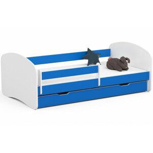 Avord Dětská postel SMILE 180x90 cm modrá