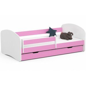 Avord Dětská postel SMILE 180x90 cm růžová
