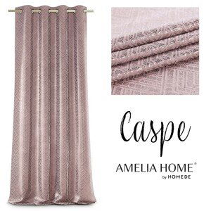 Závěs AmeliaHome CASPE pudrově růžový , velikost 140x250