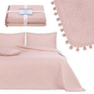 Přehoz na postel AmeliaHome Meadore I pudrově růžový, velikost 170x270