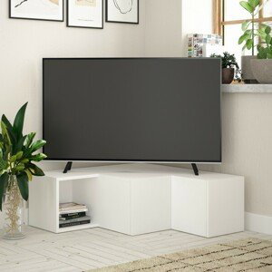 Hanah Home TV stolek Compact 90 cm bílý