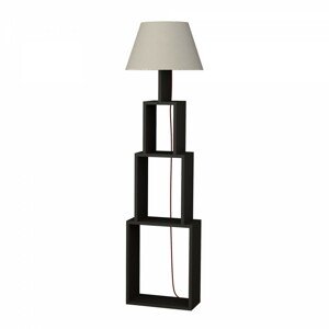 Hanah Home Stojací lampa Tower 168 cm antracit/béžová