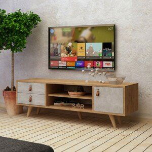 Hanah Home TV stolek Pagina 120 cm dub/šedý