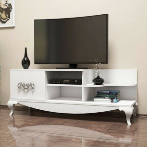 Hanah Home TV stolek Sultan 130 cm bílý