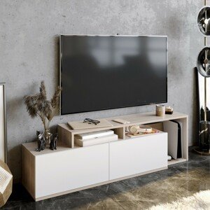 Hanah Home TV stolek Nexera 149,8 cm hnědý/bílý