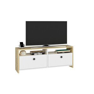 Hanah Home TV stolek Sare 90 cm dub/bílý