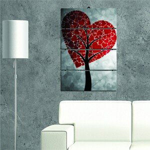 Hanah Home Vícedílný obraz Strom lásky 34x55 cm