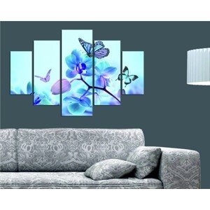 Hanah Home Vícedílný obraz Sakura And Butterfly 92 x 56 cm
