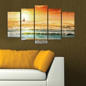 Hanah Home Vícedílný obraz Sunset 110x60 cm