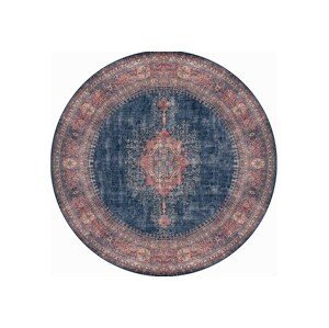 Conceptum Hypnose Kulatý koberec Blues Chenille 150 cm modrý