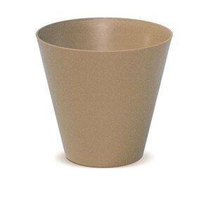 PlasticFuture Květináč TUBUSO ECO natural hnědý, varianta 20 cm