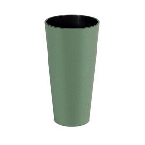 PlasticFuture Květináč Tubus Slim zelený, varianta 25 cm