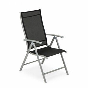 MODERNHOME Zahradní židle HALDIS 4 ks černé/stříbrné