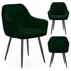 Jídelní židle Stillo Homede zelená, velikost 49x43x81