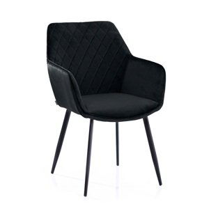 HOMEDE Designová židle Vialli černá, velikost 60x42x84