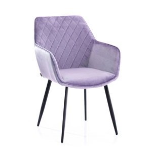 HOMEDE Designová židle Vialli fialová, velikost 60x42x84