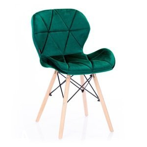 HOMEDE Designová židle Silla zelená, velikost 55x42x78