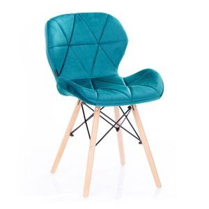 HOMEDE Designová židle Silla nebesky modrá, velikost 55x42x78